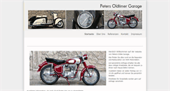 Desktop Screenshot of peters-oldie-garage.de