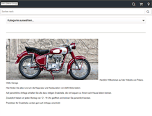 Tablet Screenshot of peters-oldie-garage.de